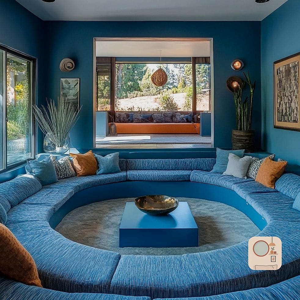 A Sunken Conversation Nook Instead of a Reading Chair