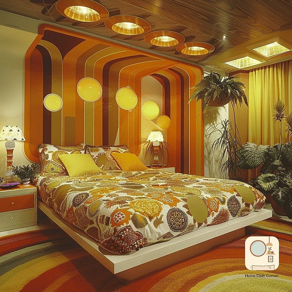 15 70S Bedroom Designs That Maximize Style and Function 14 Sunken or Lowered Lounge Nook