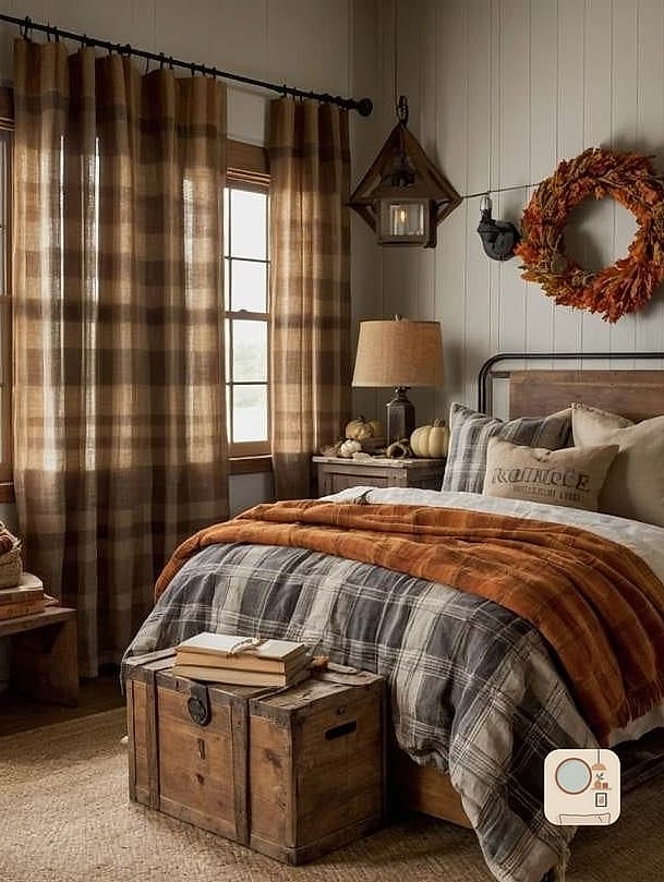 18 Fall Bedroom Decor Concepts That Are Actually Achievable on a Budget 10 Swap Curtains for a Heavier Fabric