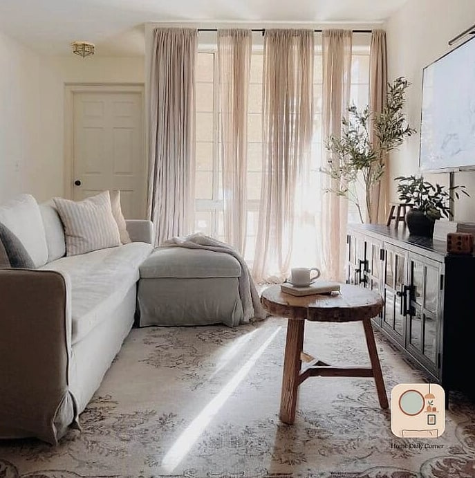 Swapping Heavy Curtains for Light, Airy Fabric