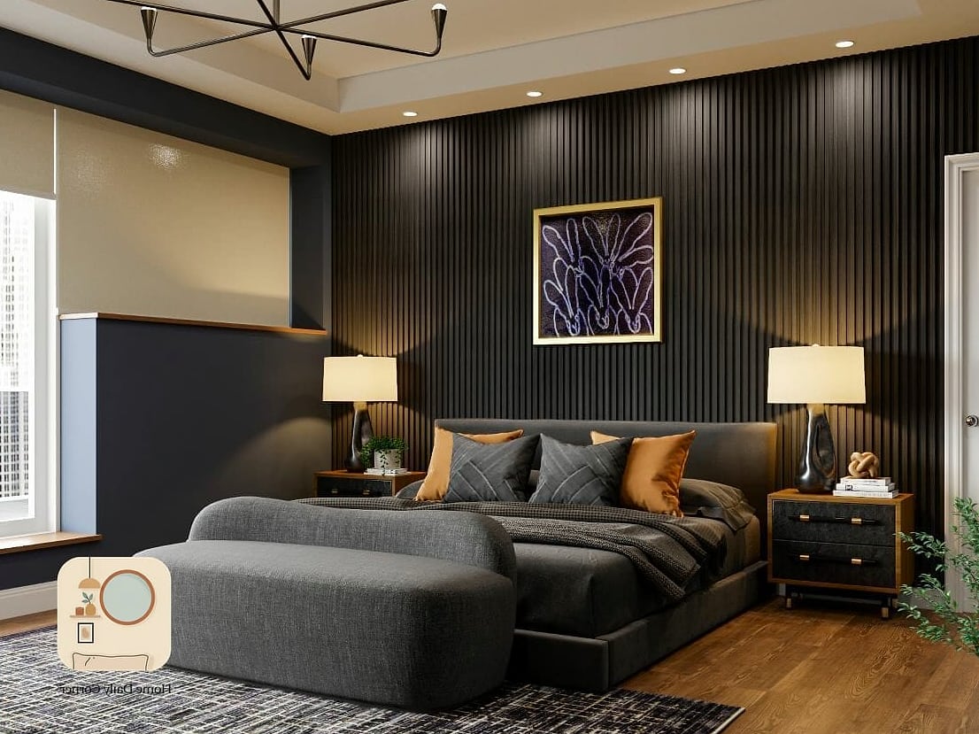 14 Mens Bedroom Decor Ideas to Upgrade Your Home This Weekend 2 Swap in a Platform Bed with a Low Profile