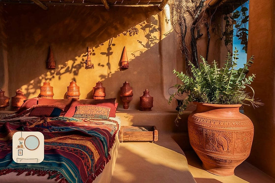 Terracotta and Clay Wall Art Instead of Framed Prints