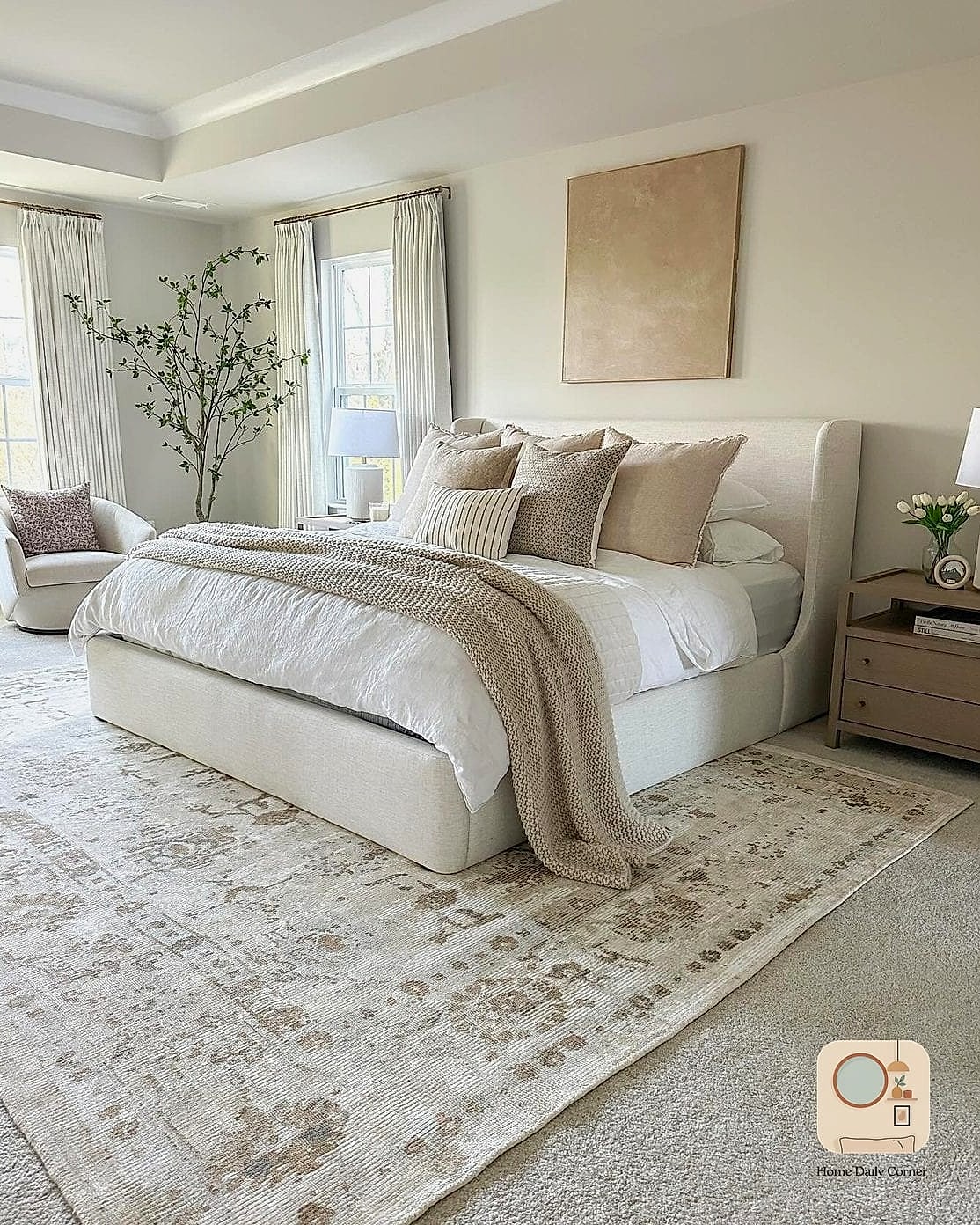 18 Stunning Room Ideas Bedroom Ideas for Every Budget 14 Textured Rugs for Warmth Underfoot