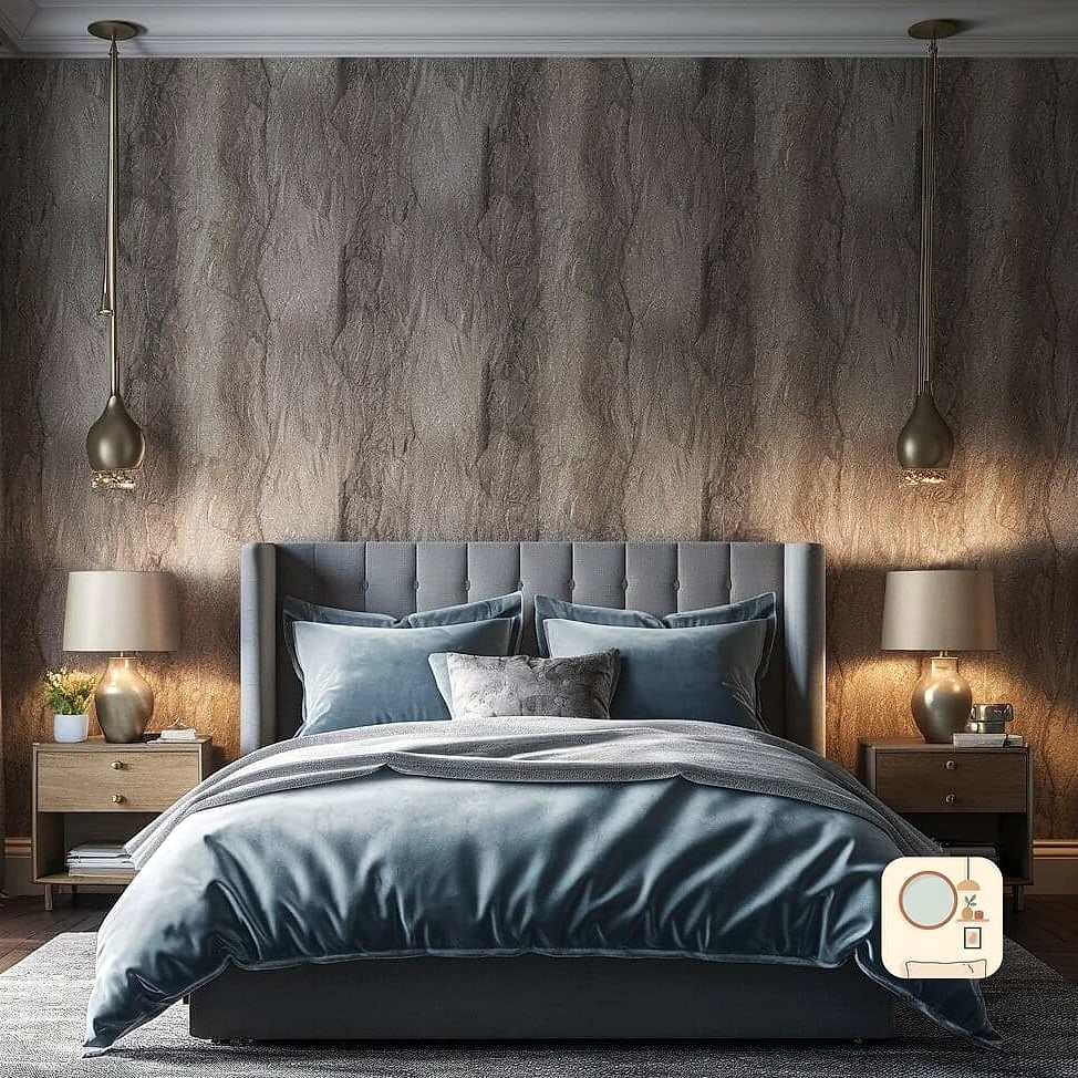 Textured Wallpaper in a Neutral Tone
