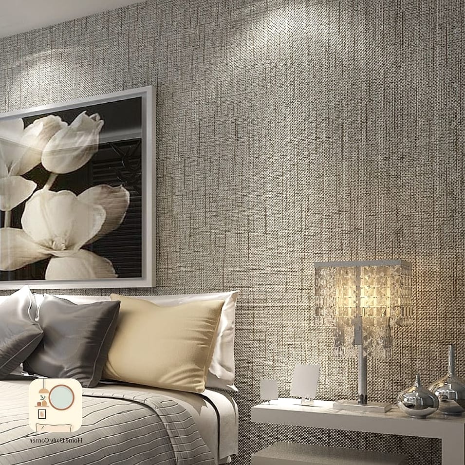 Textured Wallpaper Accent Wall