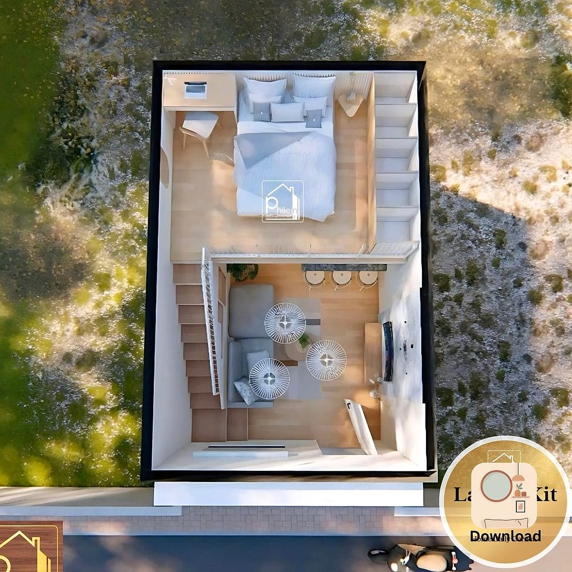 14 2 Bedroom House Plans Ideas From Homes We Absolutely Love 11 Tiny-Home-Adjacent Layout with Multi-Purpose Rooms