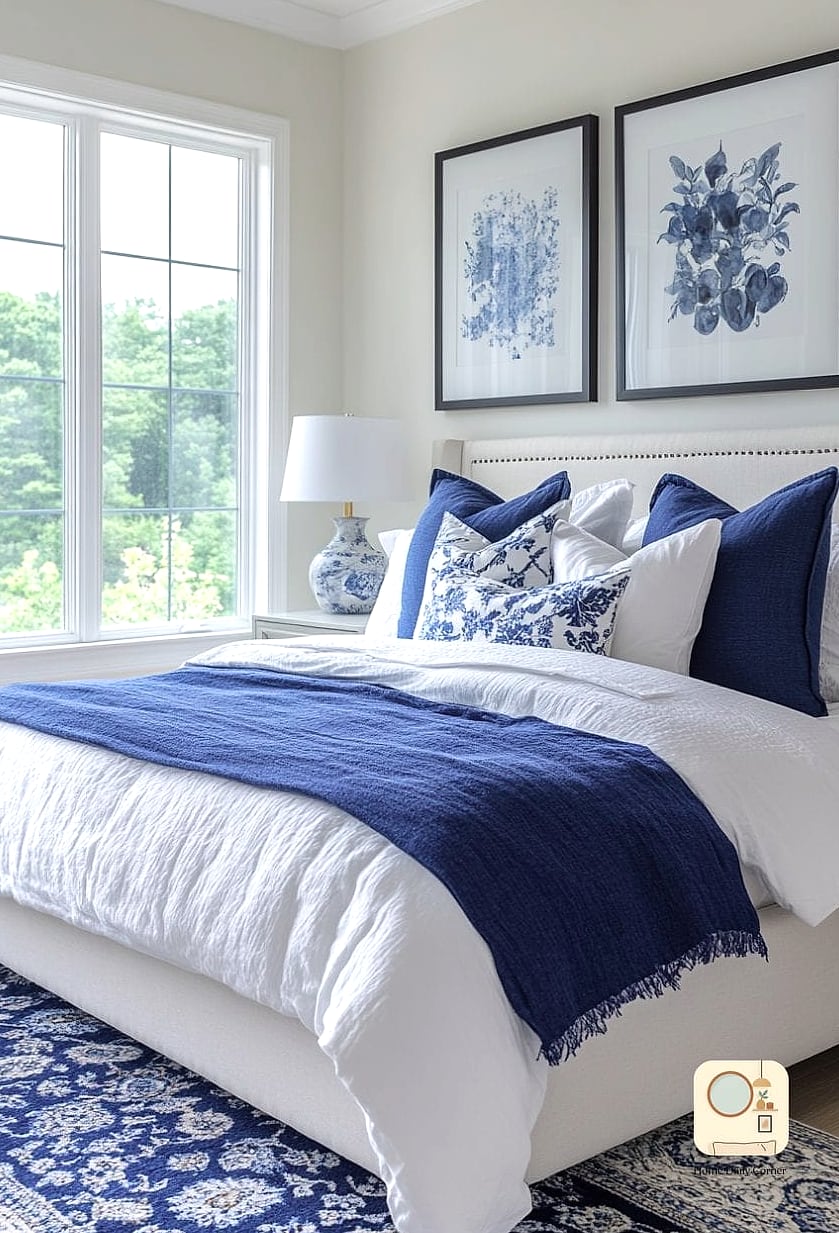 Try a Blue and White Color Scheme