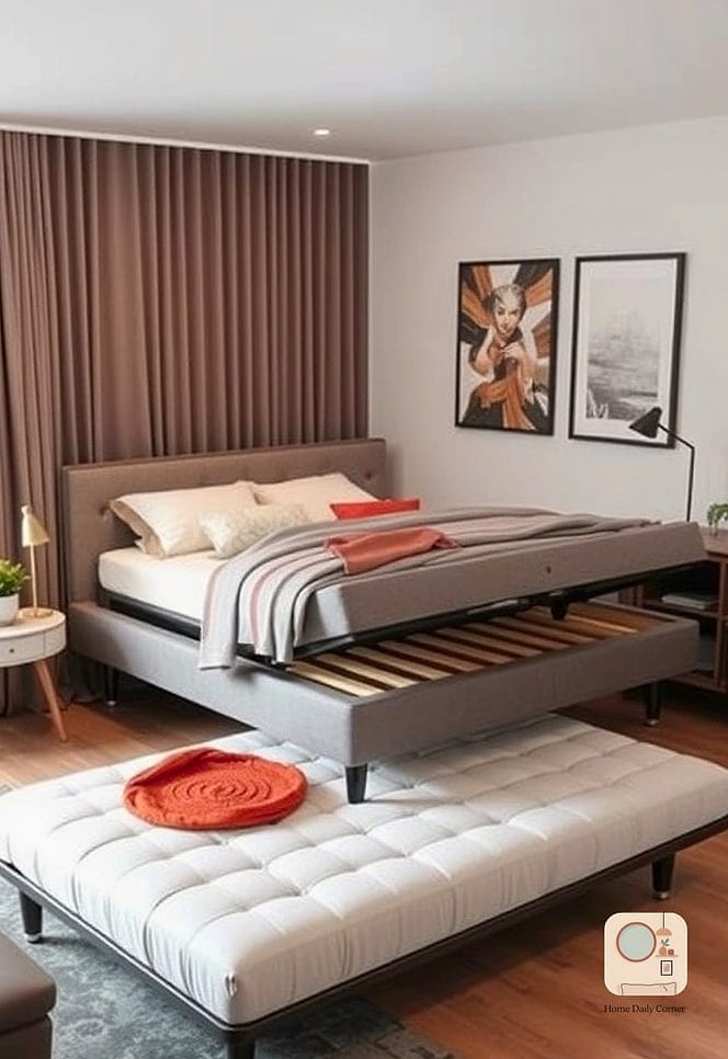 27 Creative Small Bedroom Ideas Ideas You Haven't Seen Before 11 Try a Platform Bed with Built-In Drawers