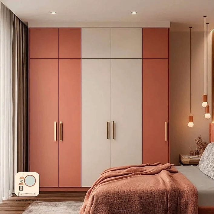 Two-Tone Wardrobe With Mixed Storage Zones