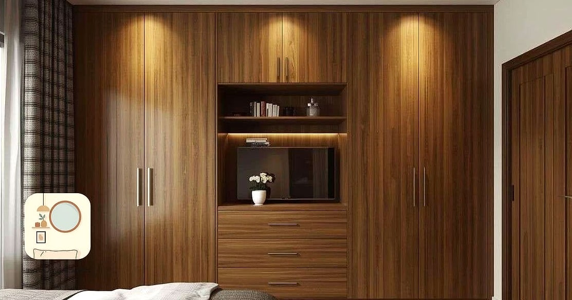 Two-Tone Cupboard in Wood and White
