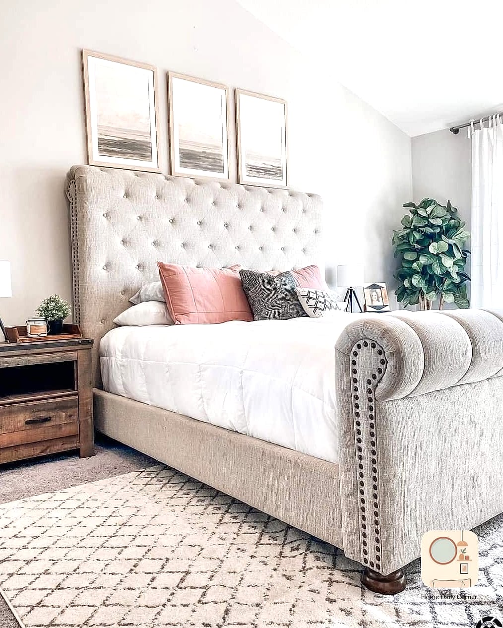 Upholstered Headboards in Bold Textures