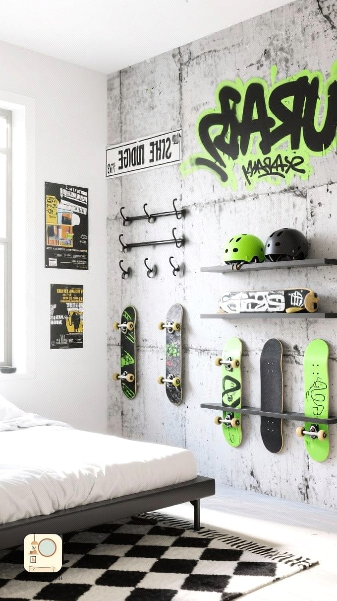 Urban Skater Style Bedroom