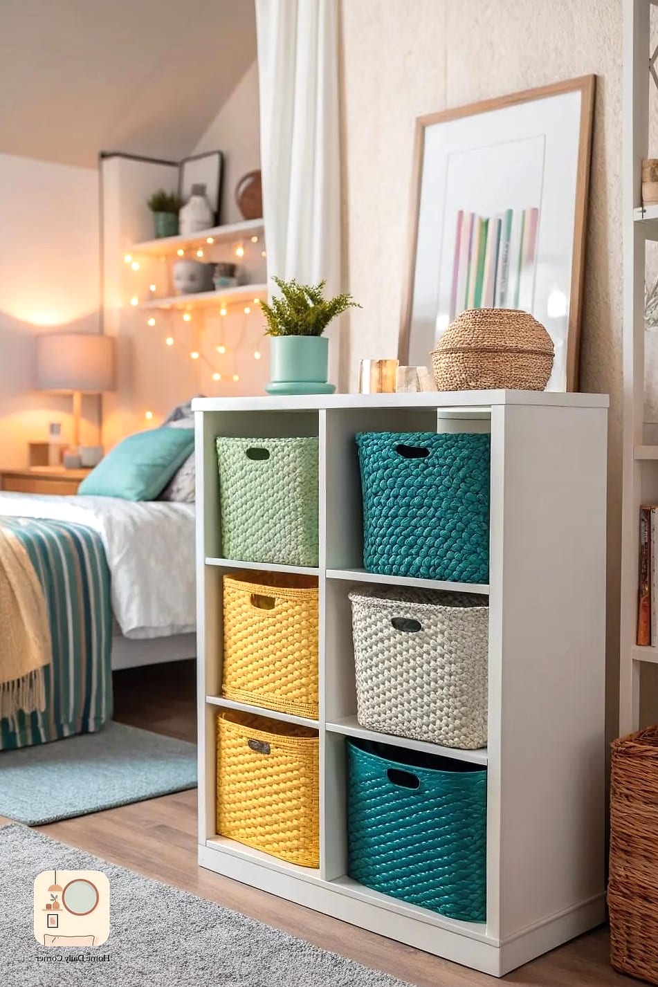 Use Baskets and Bins for Hidden Storage