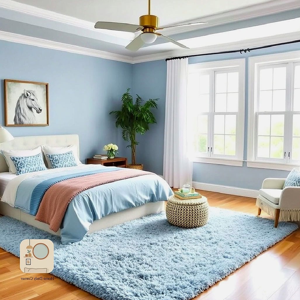 Use a Blue Area Rug