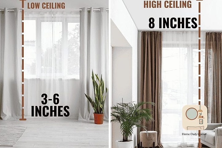 Use Curtains to Add Height