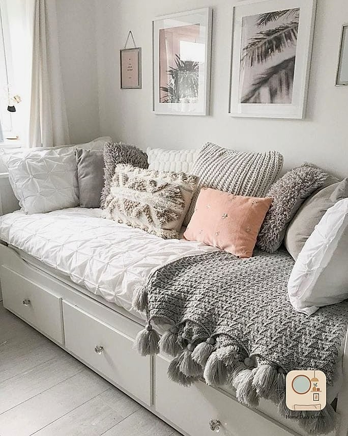 27 Creative Small Bedroom Ideas Ideas You Haven't Seen Before 3 Use a Daybed Instead of a Traditional Bed