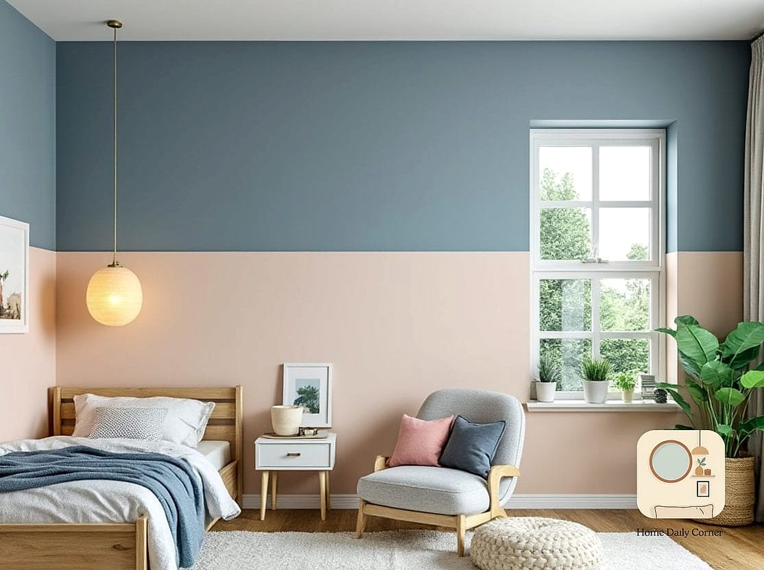 27 Creative Small Bedroom Ideas Ideas You Haven't Seen Before 20 Use Two-Toned Walls to Add Depth