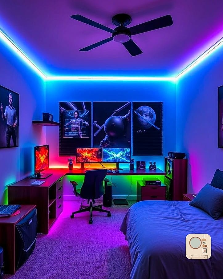 Video Game and Tech Themed Room