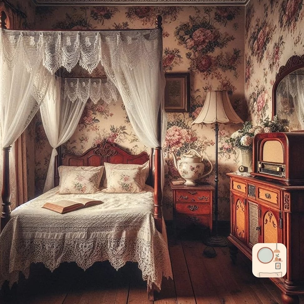 19 Romantic Bedroom Decor Ideas That Work in Any Size Home 13 A Vintage or Antique Mirror