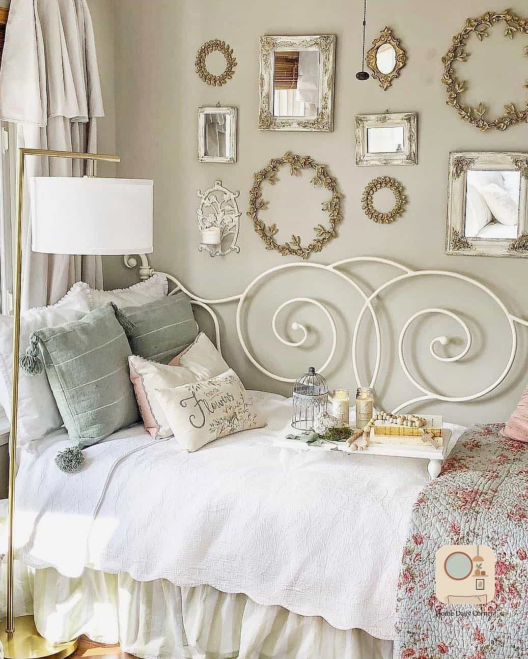 22 Bedroom Wall Decor Above Bed Designs You Need to See Right Now 6 Vintage Mirror Cluster