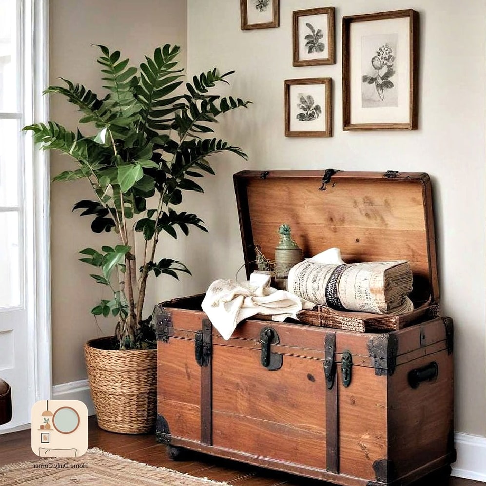 Vintage Trunk as a Bench