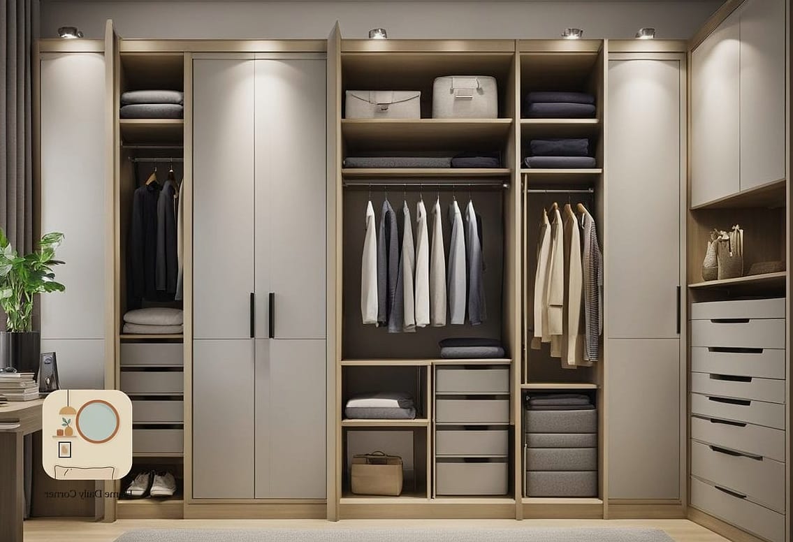 Walk-In Wardrobe With a Central Island