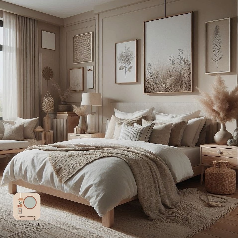 21 Decor Bedroom Designs You Need to See Right Now 2 Warm Neutral Layered Bedding