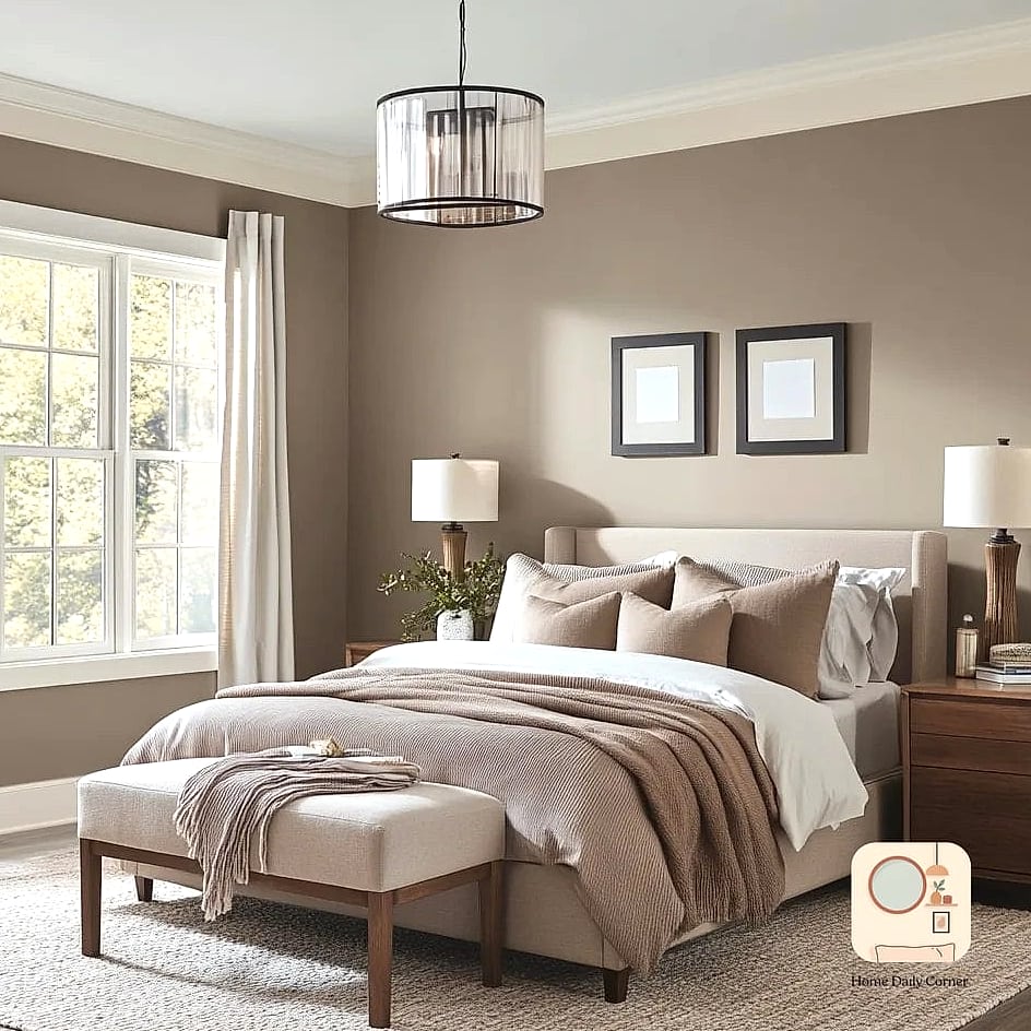 Warm Taupe with Layered Neutral Textiles