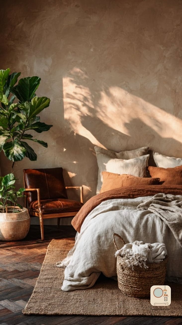 30 Cozy Bedroom Inspiration Boards You'll Want to Copy 27 Warm Terrazzo and Pastel Mix
