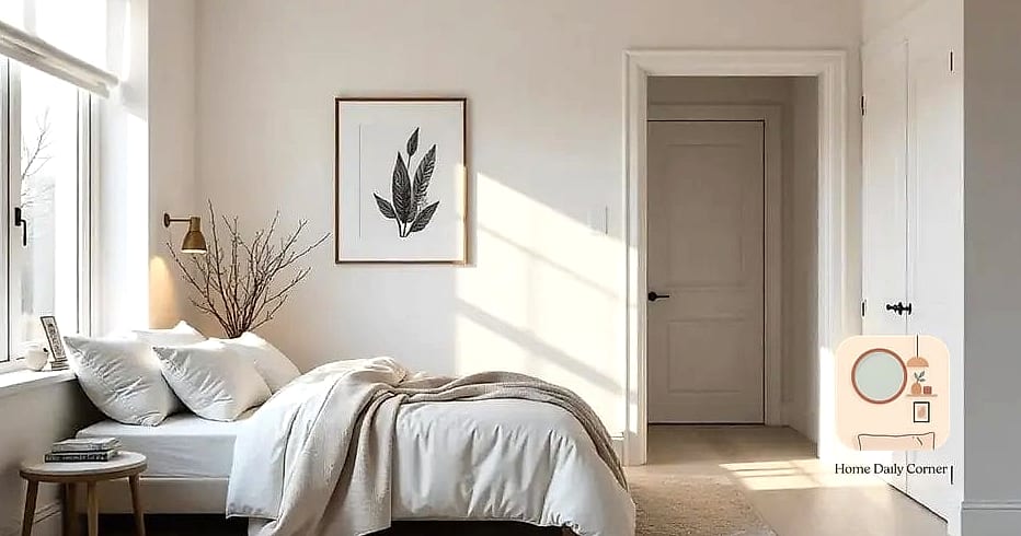 Warm White Walls with Wood Accents
