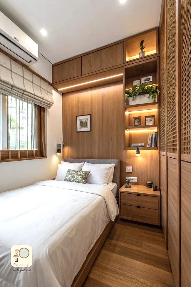 Warm Wood Tones Paired with Soft Whites