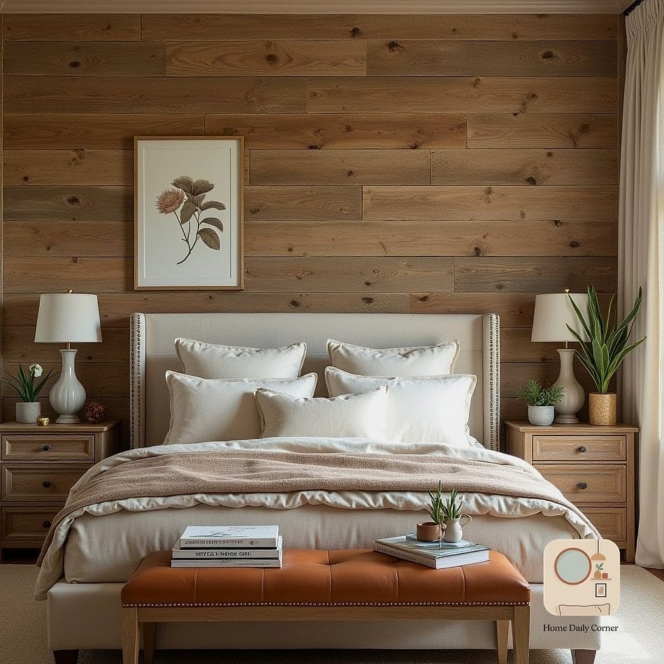 A Warm Wood Accent Wall