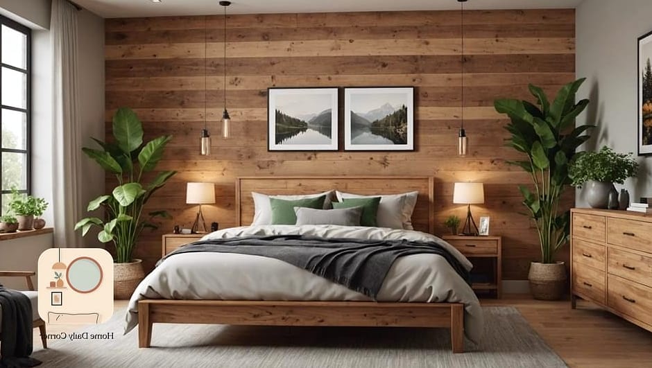 Warm Wood Tones Over Cold Grays