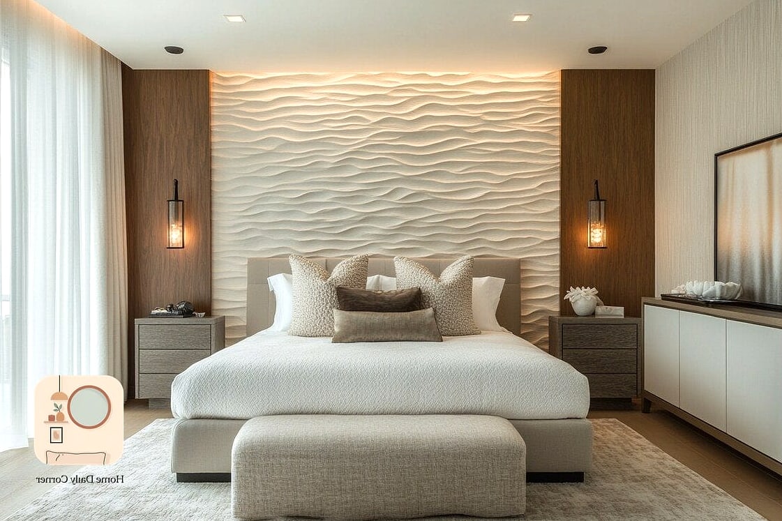 A Weighted or Textured Throw at the Foot of the Bed
