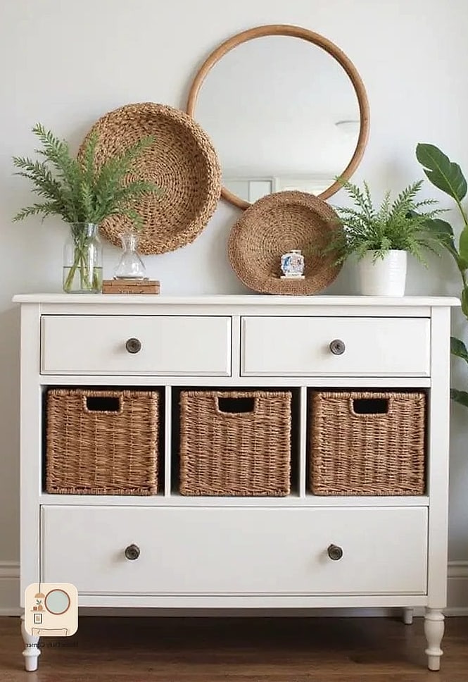 Woven Basket for Hidden Storage