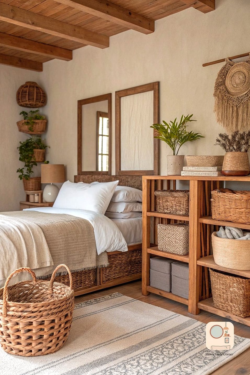 Woven Baskets for Extra Storage