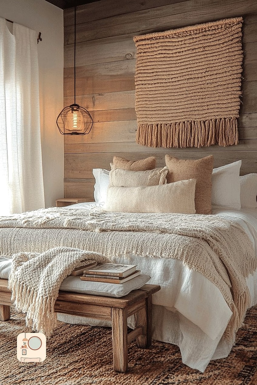 23 Farmhouse Bedroom Ideas Looks We're Obsessed With This Year 10 Woven Textures Throughout the Room