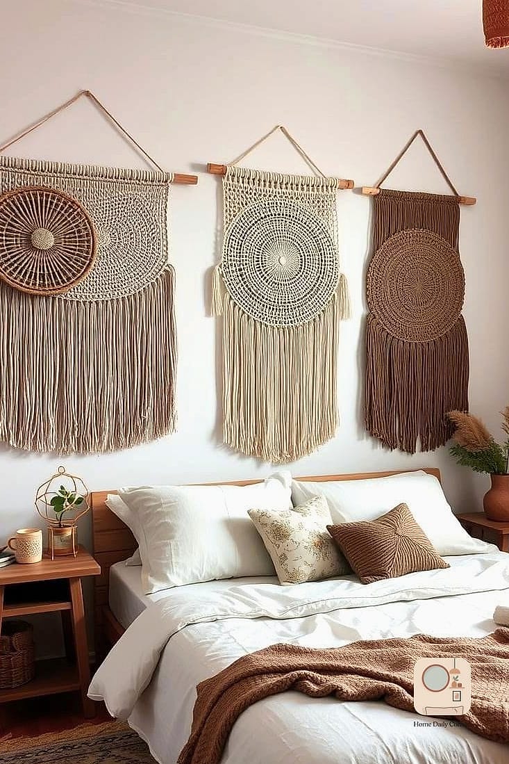 Woven Wall Hangings and Macrame