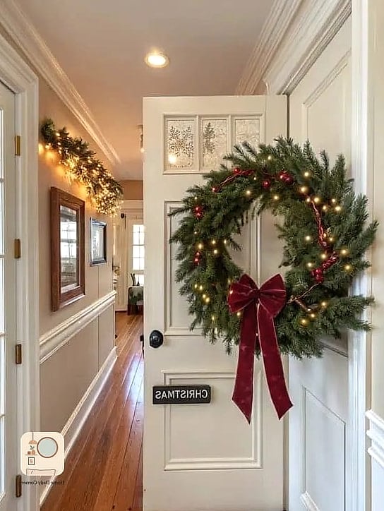A Wreath on the Bedroom Door