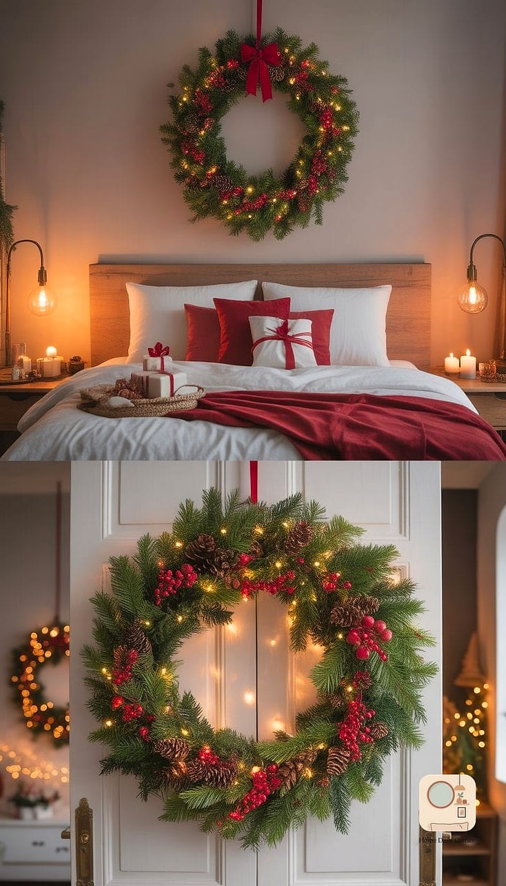 A Wreath Hung Above the Bed